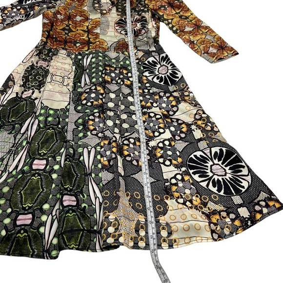 & Other Stories African Mood Dress Multicolour A-Line 3/4 Sleeve Size Small - 6 - Picture 12 of 15